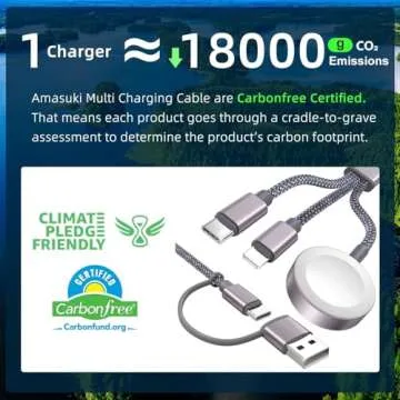 3 in 2 USB C Cable for Apple Devices Fast Charging