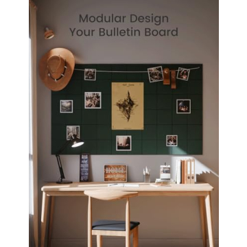 Large Felt Bulletin Board for Home Office & Classroom