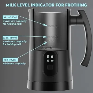 Electric Milk Frother - 4 in 1 Automatic Foam Maker for Coffee and More