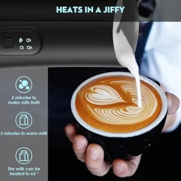 4-in-1 Electric Milk Frother for Ideal Coffee Experience