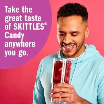 Skittles Singles To Go Wild Berry Variety Pack, Watertok Powdered Drink Mix, Zero Sugar, Low Calorie, Includes 4 Wild Berry Flavors, 1 Box (30 Single Servings)