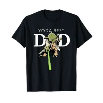 Star Wars Yoda Lightsaber Best Dad Father's Day T-Shirt