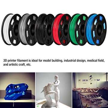 Quality TIANSE 3D Printer Filament - 6 Colors, 1800g