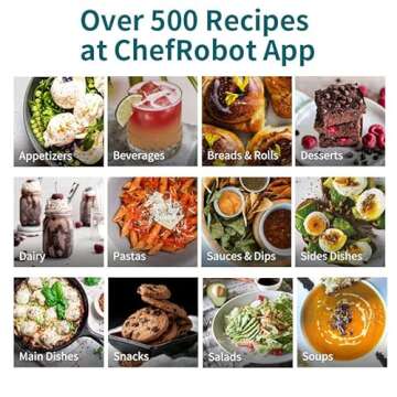 ChefRobot Smart Food Processor UltraCook All-in-One Auto Cooking Machine,3.5L Capacity,600+ Online Recipes, Built-in Scale, 7 inch TFT Screen, Self-Cleaning, Multifunctional Kitchen Appliance