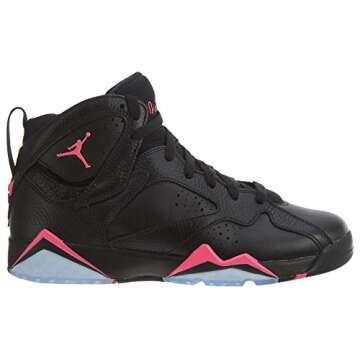 Stylish Jordan Youth Air 7 Retro Hyper Pink Sneakers for Kids