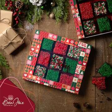 Christmas Food Gift Of Chocolate Brownies Set Of 9 - Prefect Holiday Gift For Her, Mom, Wife, Kids, ...