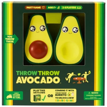 Exploding Kittens Presents Throw Throw Avocado - A Dodgeball Card Sequel and Expansion Set - Family-...