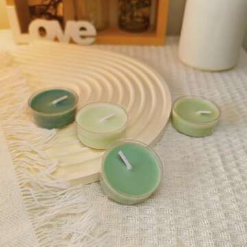 16 Colors Colored Scented Tealight Candles - Natural Soy Wax Candles with Essential Oils, Home Decor...