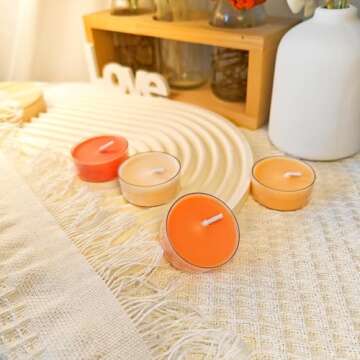 16 Colors Colored Scented Tealight Candles - Natural Soy Wax Candles with Essential Oils, Home Decor and Aromatherapy, Perfect for Home Use and Gifting (Color Series)