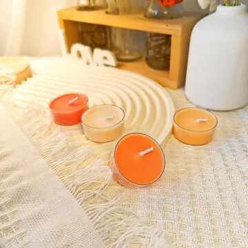 16 Colors Colored Scented Tealight Candles - Natural Soy Wax Candles with Essential Oils, Home Decor and Aromatherapy, Perfect for Home Use and Gifting (Color Series)