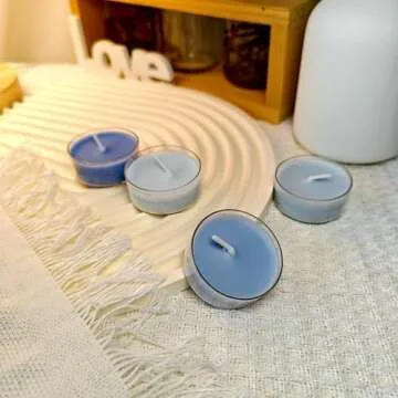 16 Colors Colored Scented Tealight Candles - Natural Soy Wax Candles with Essential Oils, Home Decor and Aromatherapy, Perfect for Home Use and Gifting (Color Series)