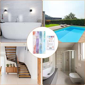 Secopad Colorful Anti Slip Shower Strips for Safe Baths