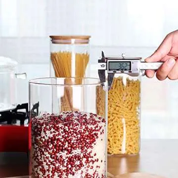 Large Airtight Glass Food Storage Canister for Pantry