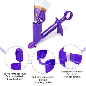 2 Pack Plastic Pearl Applicator for Easy Cake Decorating