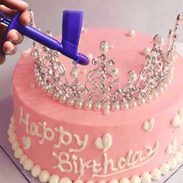 2 Pack Plastic Pearl Applicator for Easy Cake Decorating