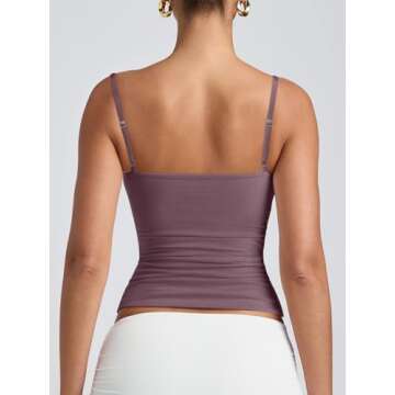 PINKMSTYLE Adjustable Spaghetti Strap Camisole for Women