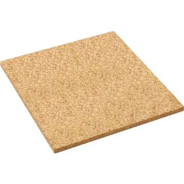 HABA Geo Shape Tack Zap Play Set - Make Geometric Designs with Corkboard, Hammer, Templates and 50 Wooden Tiles (Made in Germany)