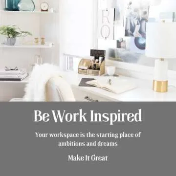 Stylish Gold Desk Organizer with Drawer for All Spaces