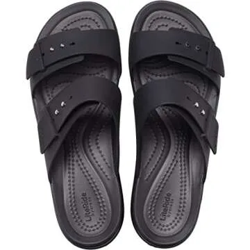 Crocs Women's Brooklyn Buckle Low Wedge Sandals - Stylish Comfort for Every Occasion