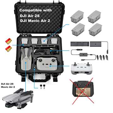 Lekufee Carrying Case Compatible with New DJI Air 2S Drone or DJI Mavic Air 2 Drone Quadcopter and M...