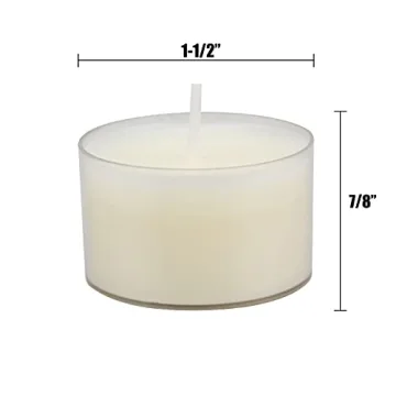 Stonebriar 48 Count Smokeless Long Burning Tea Light Candles