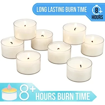 Stonebriar 48 Count Smokeless Long Burning Tea Light Candles