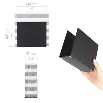 Modern Matte Metal Napkin Holder for Stylish Dining