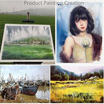 Artists Watercolor Paper Block - 100% Cotton Paper,20 Sheets of 160lb/350gsm Cold Press Watercolor Art Supplies for Wet, Dry, and Mixed Media Painting - Premium Art Paper