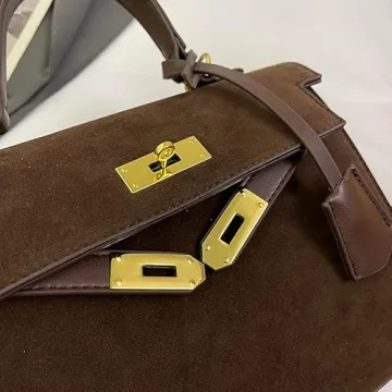 Chic PU Leather Top Handle Satchel for Women Handbags