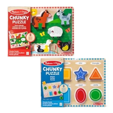 Melissa & Doug Chunky Puzzle Bundle