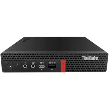 Lenovo ThinkCentre M720q Tiny Desktop Computer - Core i7, 16GB RAM, 512GB SSD, Compact Design
