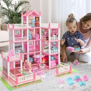 Dollhouse Dream Castle for Girls - 4 Stories & 11 Rooms