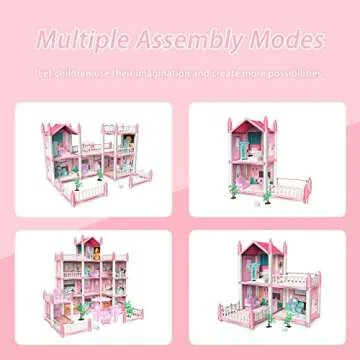 Dollhouse Dream Castle for Girls - 4 Stories & 11 Rooms