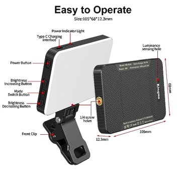 King Ma Portable Selfie Phone Light for Stunning Photos