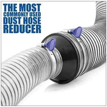 Fulton 4 Inch to 2 1/2 Inch Reducer Fitting for Dust Collection Hose Connections