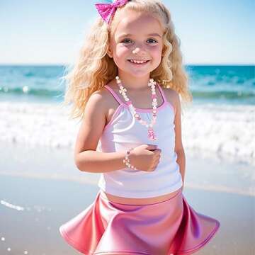 PinkSheep Kids Classic Jewelry, 3 Sets of Beaded Necklaces and Bracelets for Girls, Favors Bags for ...