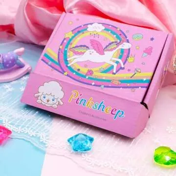 PinkSheep Kids Classic Jewelry Sets for Girls - 3 Beaded Necklaces & Bracelets