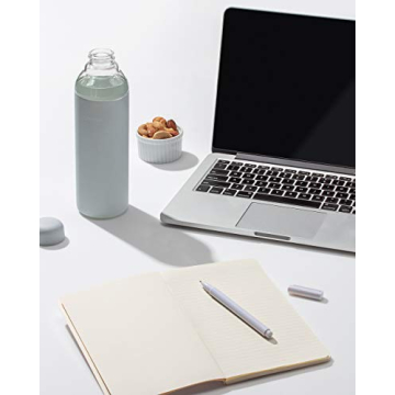 Stylish W&P Porter Glass Water Bottle with Silicone Sleeve