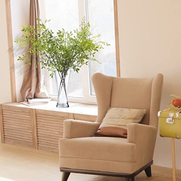 Melorca&Guilla Artificial Plants,2PCS 43.3" Green Nandina Faux Branches for Vase,Artificial Plants for Shop Garden Office Home Décor