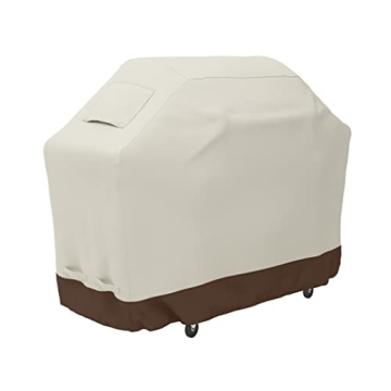 Amazon Basics Gas Grill Barbecue Cover, 60 inch, Medium, Beige