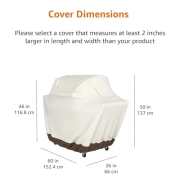 Durable Amazon Basics Gas Grill Barbecue Cover 60 inch