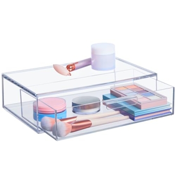 STORi Audrey Stackable Clear Organizer Drawer for All Spaces