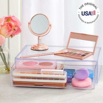 STORi Audrey Stackable Clear Organizer Drawer for All Spaces