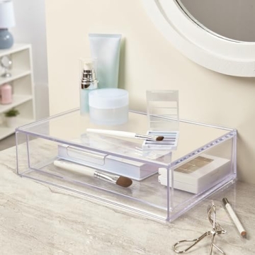 STORi Audrey Stackable Clear Organizer Drawer for All Spaces