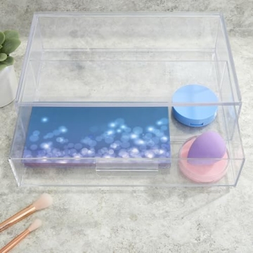 STORi Audrey Stackable Clear Organizer Drawer for All Spaces