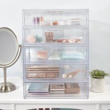 STORi Audrey Stackable Clear Organizer Drawer for All Spaces