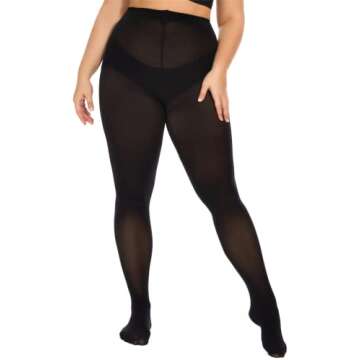 DUCMODA Plus Size Tights for Comfortable Elegance