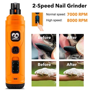 Casfuy Dog Nail Grinder for Safe Easy Grooming