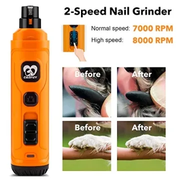 Casfuy Dog Nail Grinder for Safe Easy Grooming
