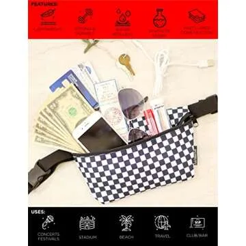 Fydelity Slim Fanny Backpack for Men & Women | Colorful Design